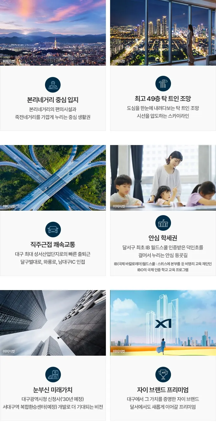 대구 달서 자이 제니크 입지 프리미엄 안내